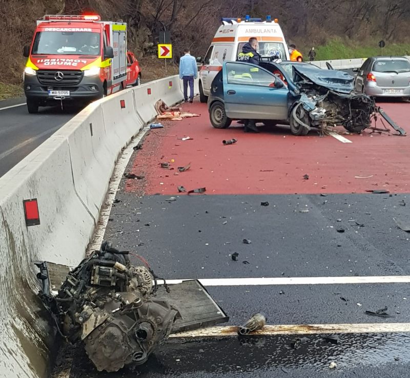 accident parapet valea oltului