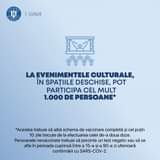 Kan een afbeelding zijn van de tekst 'CUVERNU 1 IUNIE ROMANIE LA EVENIMENTELE CULTURALE, ÎN SPAȚIILE DESCHISE, POT PARTICIPA CEL MULT 1.000 DE PERSOANE* *Acestea trebuie să aibă schema de vaccinare completă și cel puțin 10 zile trecute de efectuarea celei de-a doua doze. Persoanele nevaccinate trebuie să prezinte un test negativ sau să se afle în perioada cuprinsă între 15-a 90-a zi ulterioară confirmării cu SARS-COV-2'