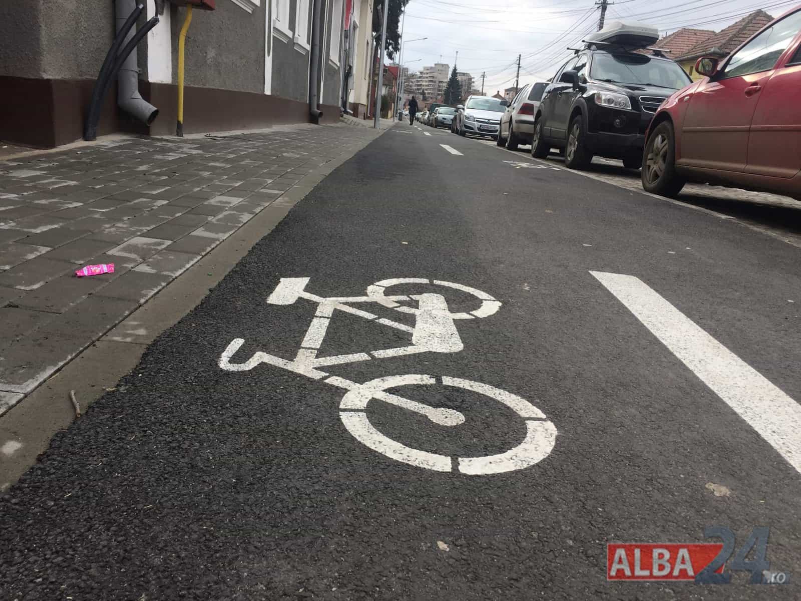 pista de biciclete in alba