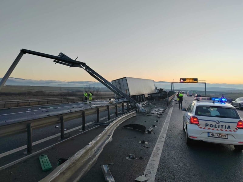 accident a1 sibiu sursa foto info trafic romania