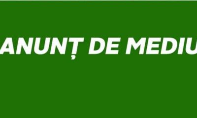 anunt de mediu